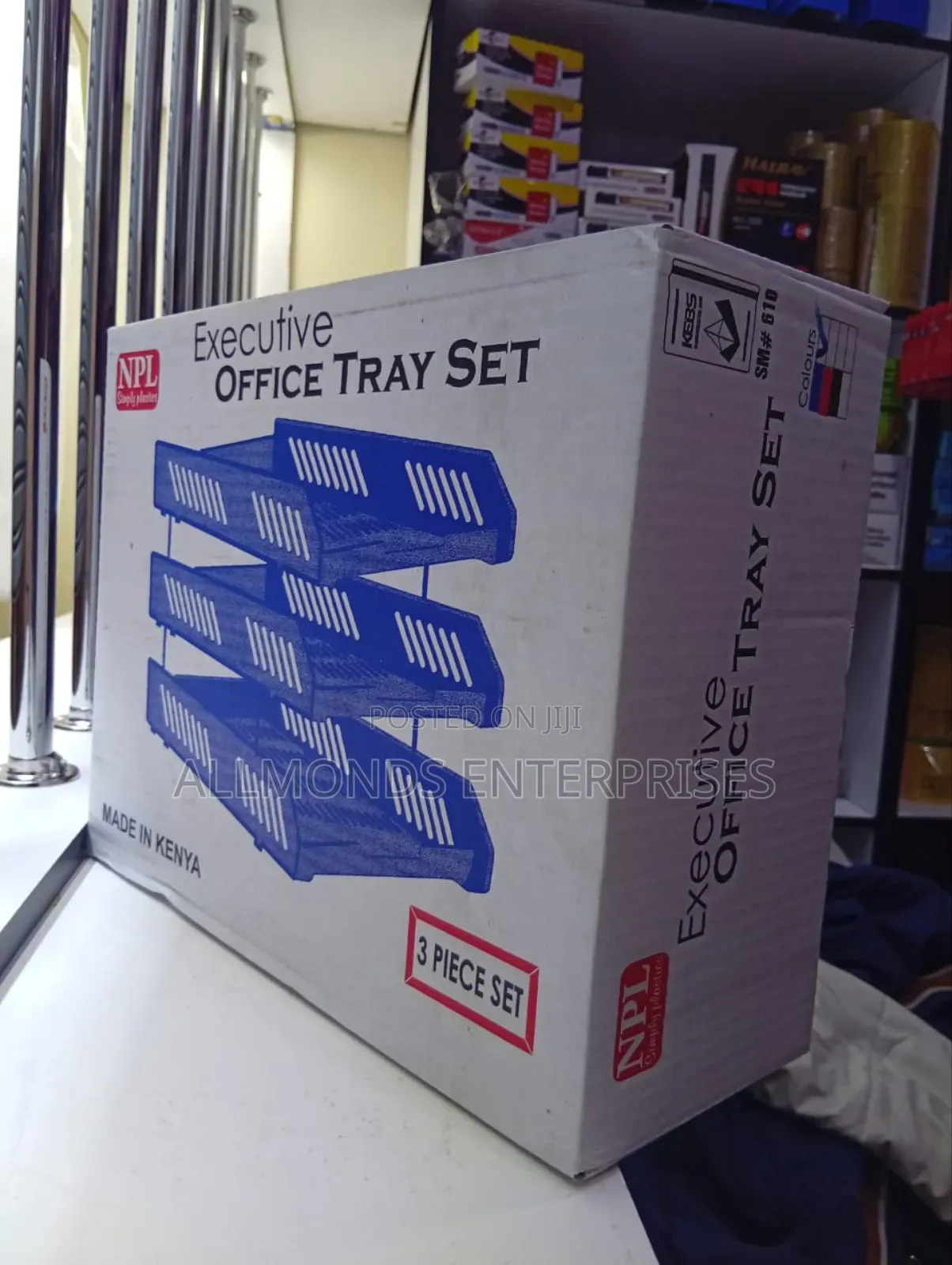 Plastic Documents Tray- 3 Tier