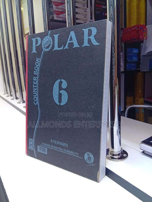 6 Quire Counter Book 576 Pages- Polar - thumbnail 3