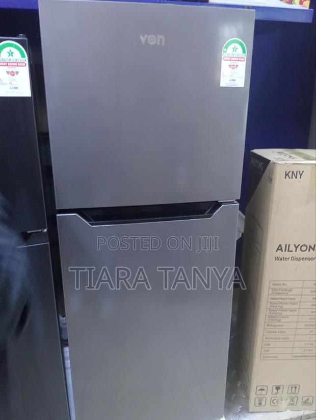 Von Vart 25nhs Double Door Fridge 220 Litres Silver - thumbnail 4
