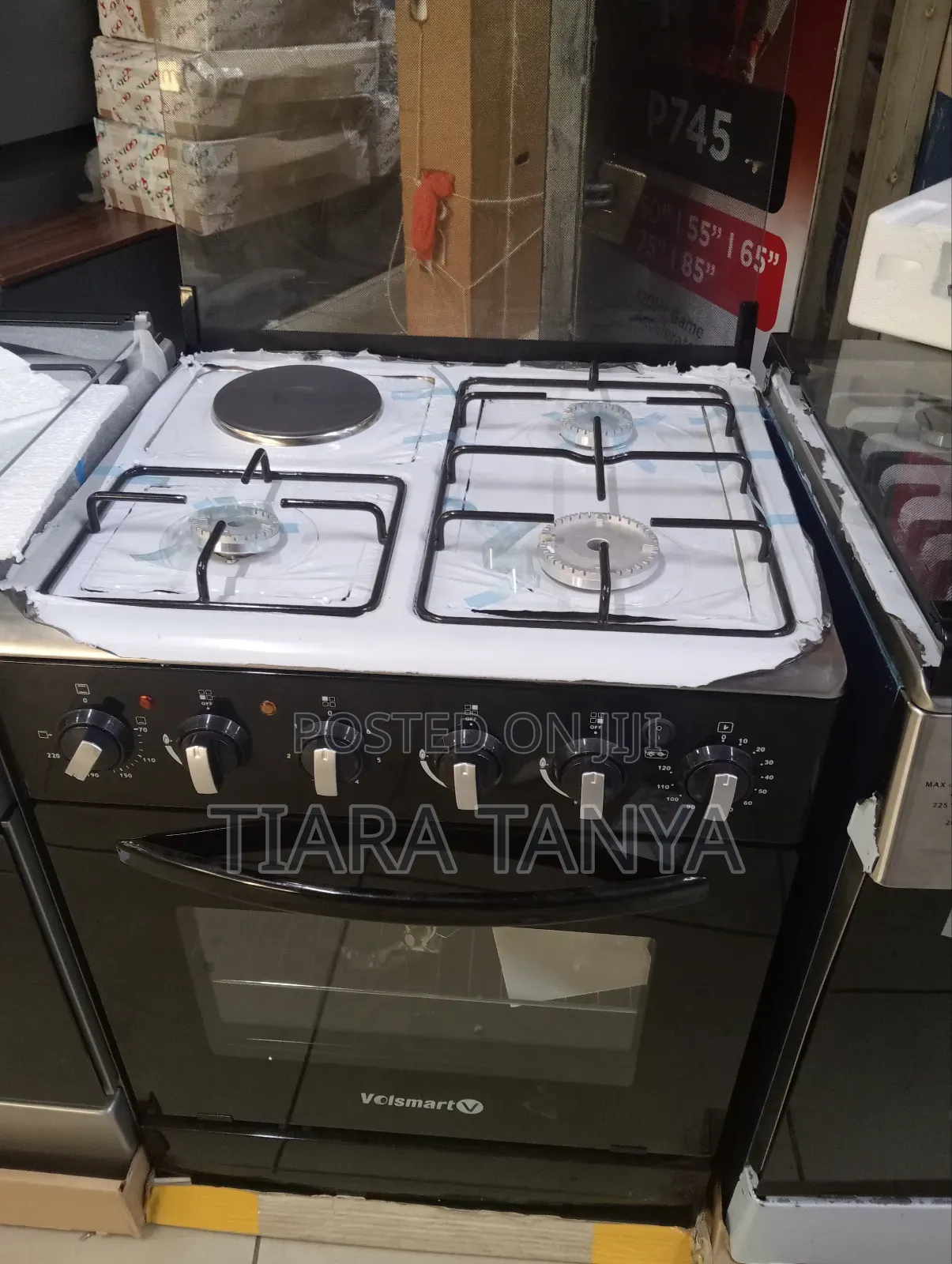 Volsmart 60 by 60 3 Gas and 1 Electric Cooker