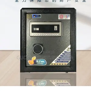 Fireproof Safes: Modern 40kgs Safe Deposit Box in Black