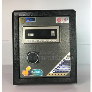 Fireproof Safes: Modern 40kgs Safe Deposit Box in Black