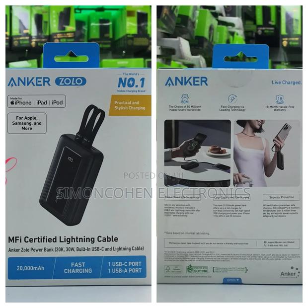 Anker 20,000mah 30w Fast Charging Power Bank - main view