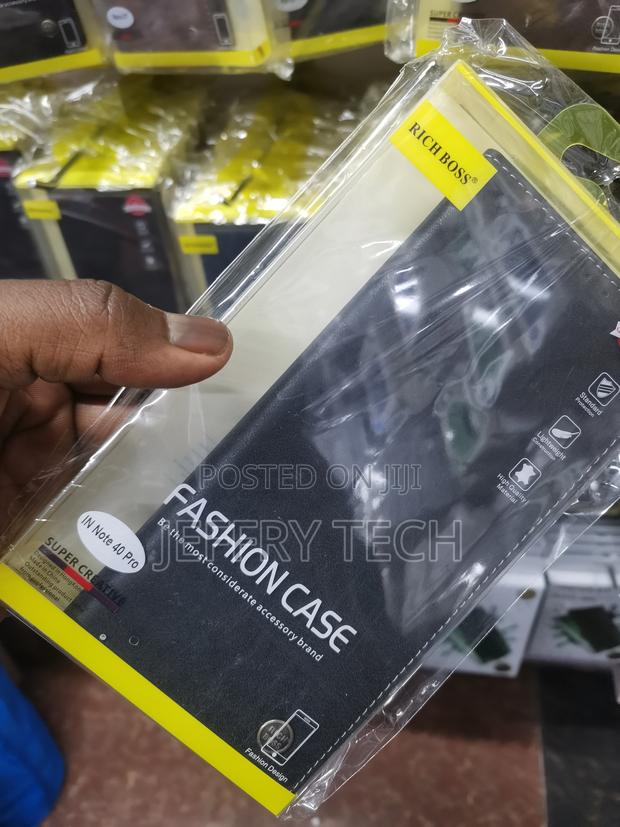 Telecase Flip Richboss Cover for Infinix Note 40 Pro-Black - thumbnail 3