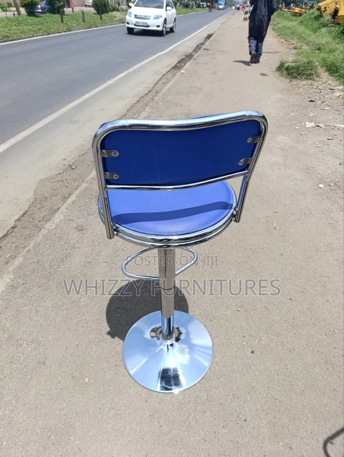 Blue Adjastable Stool