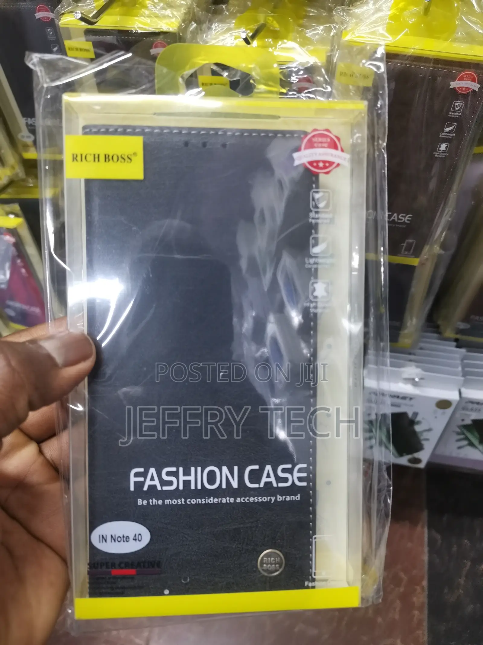 Realtech Richboss Flip Case Leather Flip Cover for Note 40