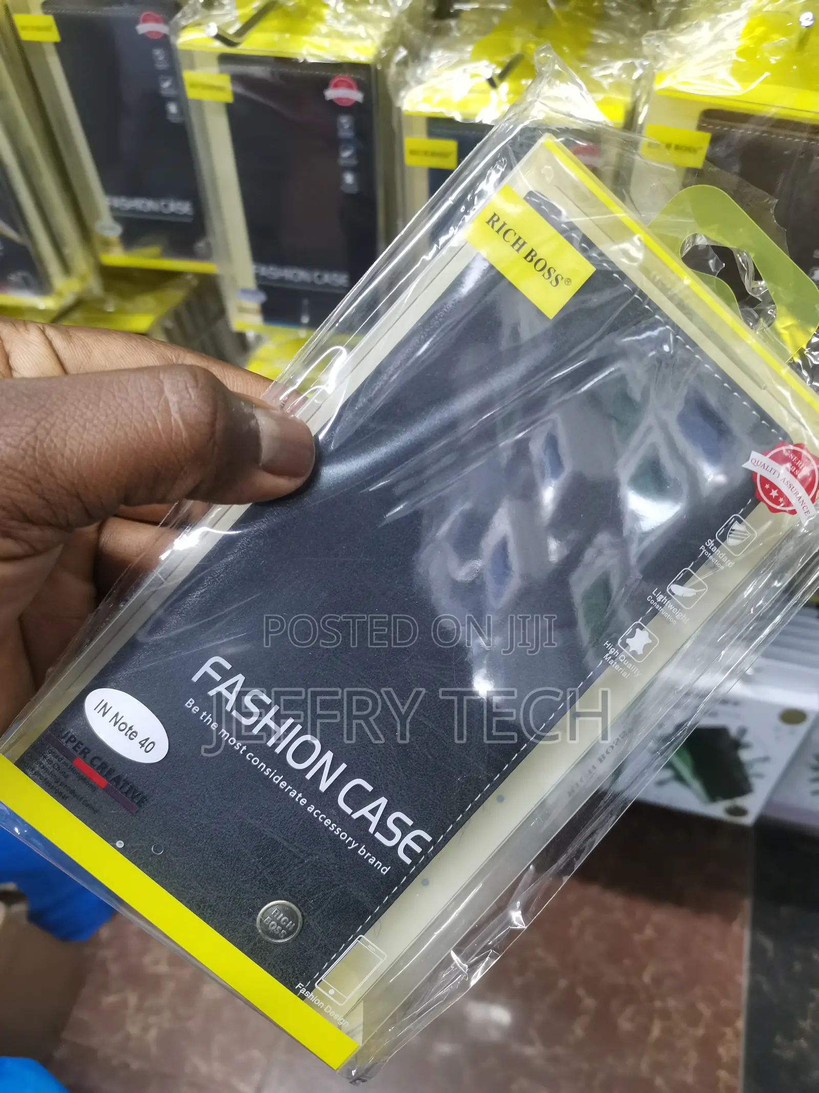 Realtech Richboss Flip Case Leather Flip Cover for Note 40