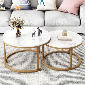 Coffee Tables: Nested MDF Top Orbicular Game Coffee Table