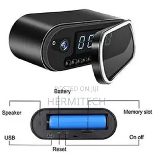 Wall Clock With 1080p Smart Wireless Wi-Fi Camera