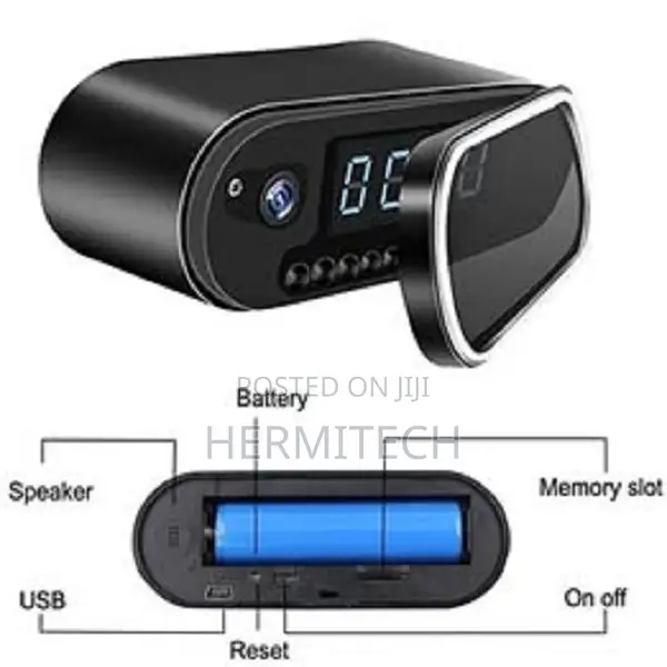 Wall Clock With 1080p Smart Wireless Wi-Fi Camera