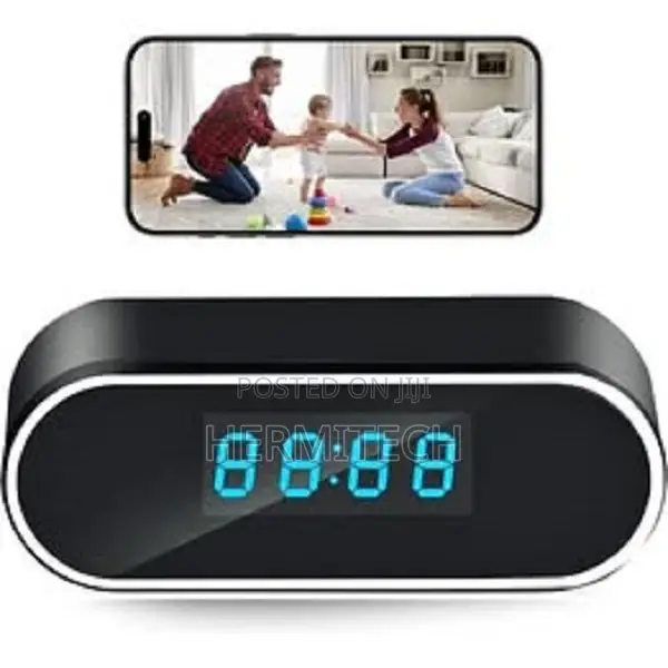 Wall Clock With 1080p Smart Wireless Wi-Fi Camera
