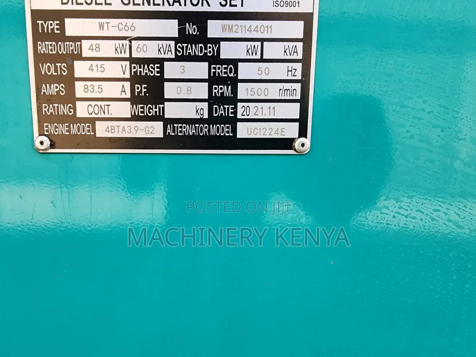 60kva Ex Uk Cummins Generator