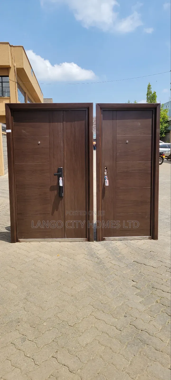 Brown Steel Exterior Doors