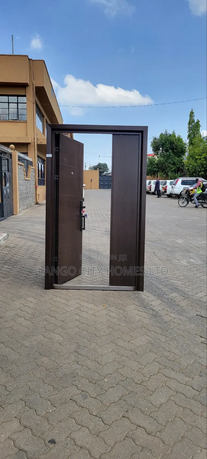Brown Steel Exterior Doors