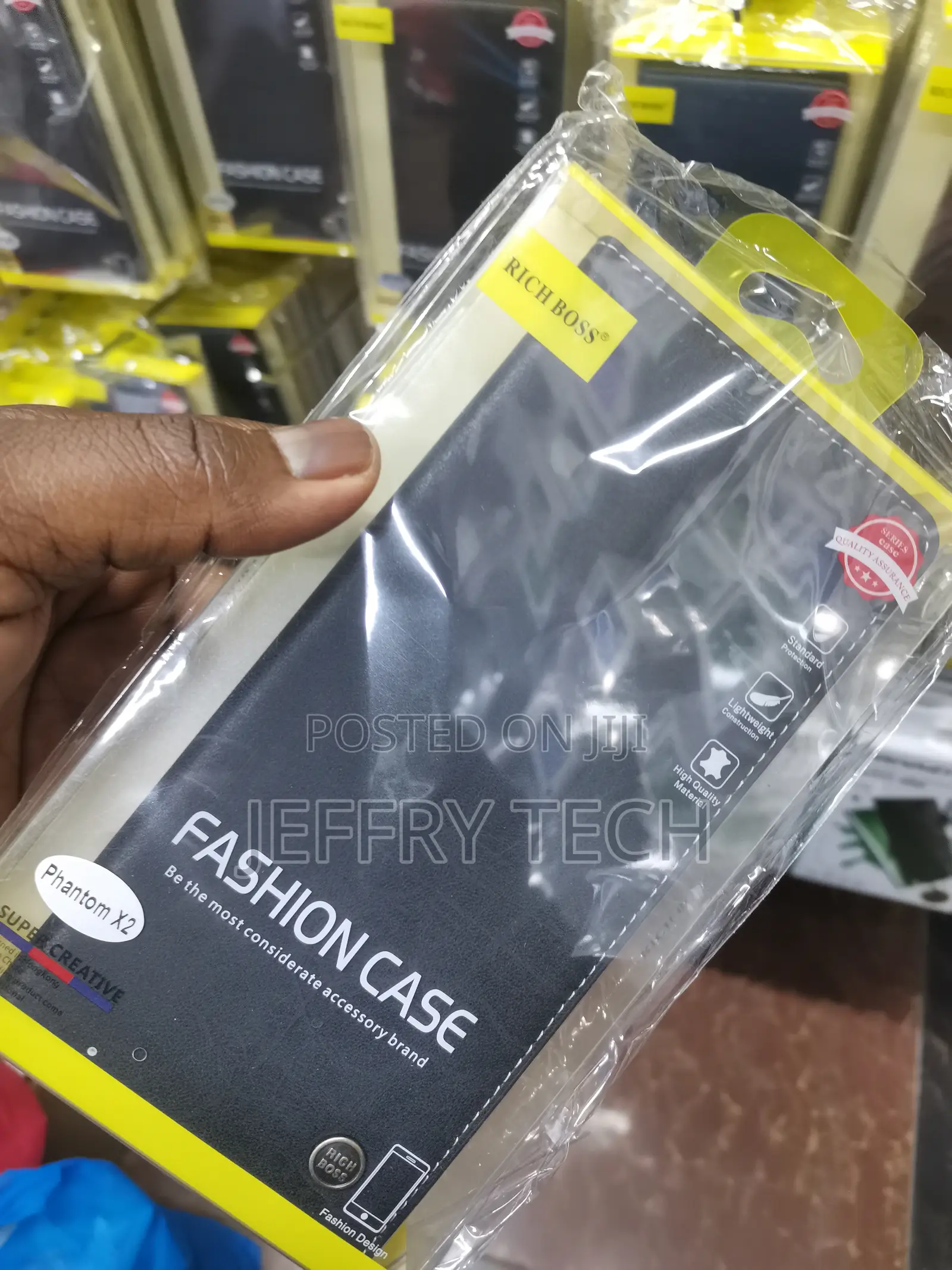 Nkarta Richboss Flip Cover Pu Leather for Tecno Phantom X2