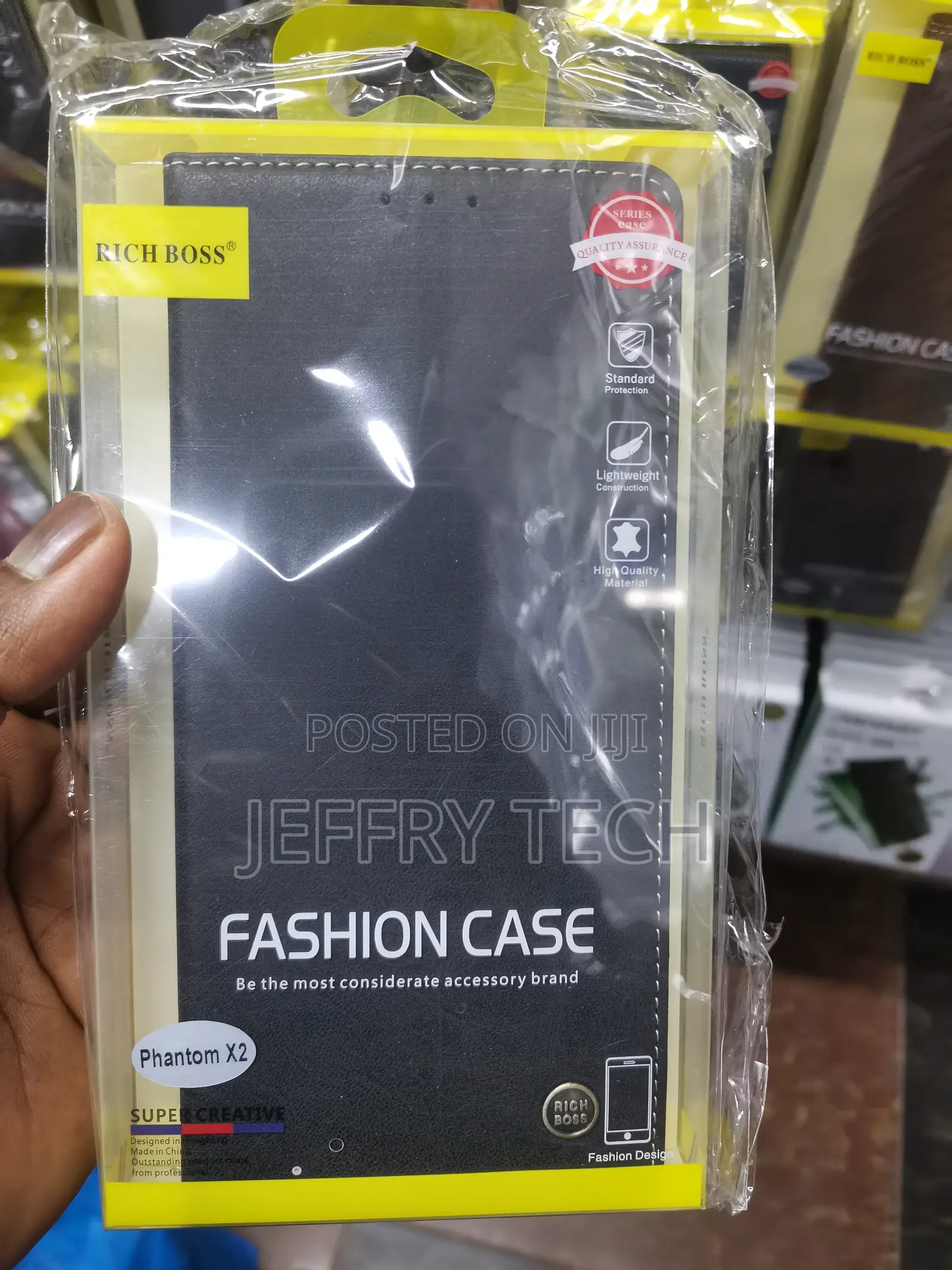 Nkarta Richboss Flip Cover Pu Leather for Tecno Phantom X2