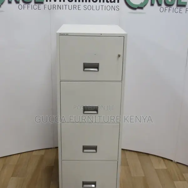 Office Cabinets: Storage Four-Drawer Steel Office Cabinet