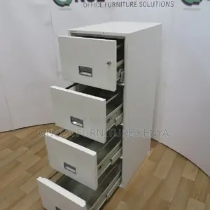 Office Cabinets: Storage Four-Drawer Steel Office Cabinet