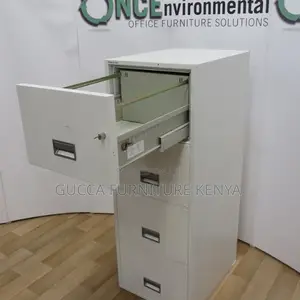 Office Cabinets: Storage Four-Drawer Steel Office Cabinet
