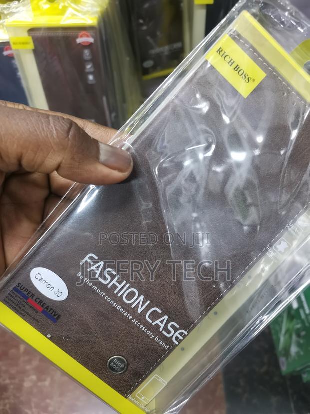 Relaxtoo Richboss Leather Case for Tecno Camon 30 -Brown - thumbnail 2