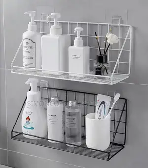 Metallic Wall Hanging Basket Storage Rack