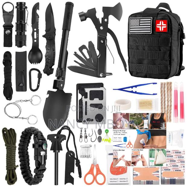 142 in 1 Hiking Emergency Survival Tool Travel Rescue Bag