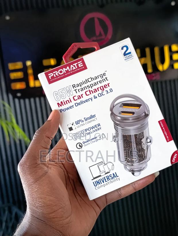 Promate 65w Rapidcharge Transdrive-65w Mini Car Charger