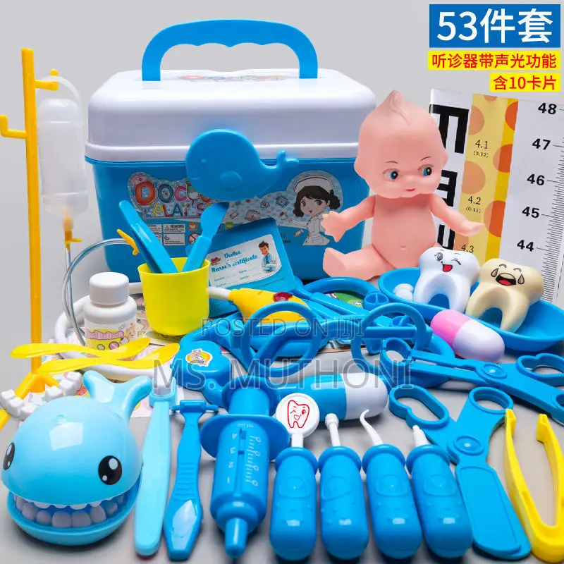 Blue 53pcs Children Doctor Playset*