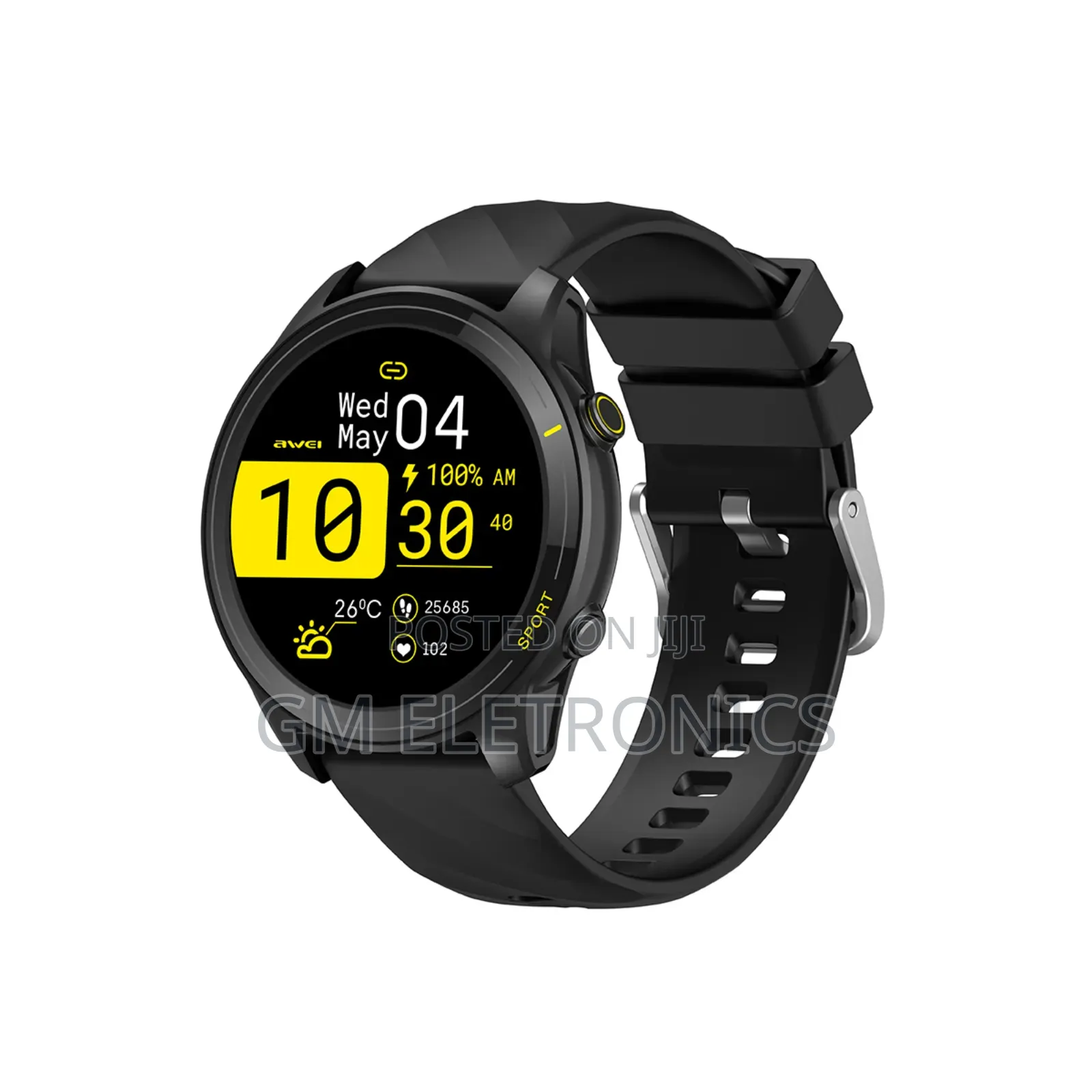 Awei H36 1.52inch Hd Ip68 Waterproof Smart Watch.