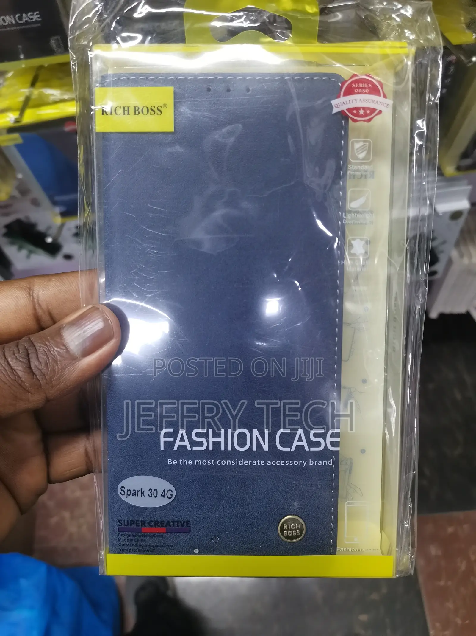 Shantime Richboss Flip Leather for Tecno Spark 30 4g Case,