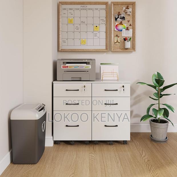 Office Cabinet: 3- Drawer Lateral Wood Filing Cabinet