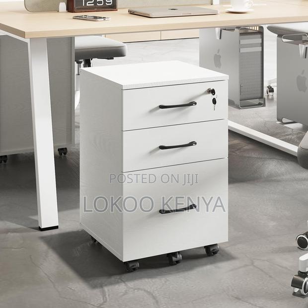 Office Cabinet: 3- Drawer Lateral Wood Filing Cabinet - thumbnail 2