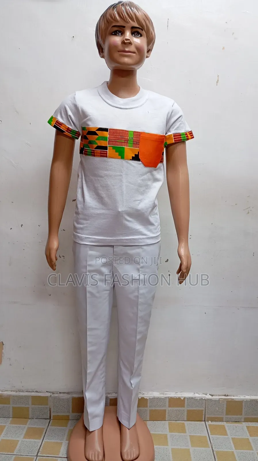 African T-Shirt and Trousers for Boys
