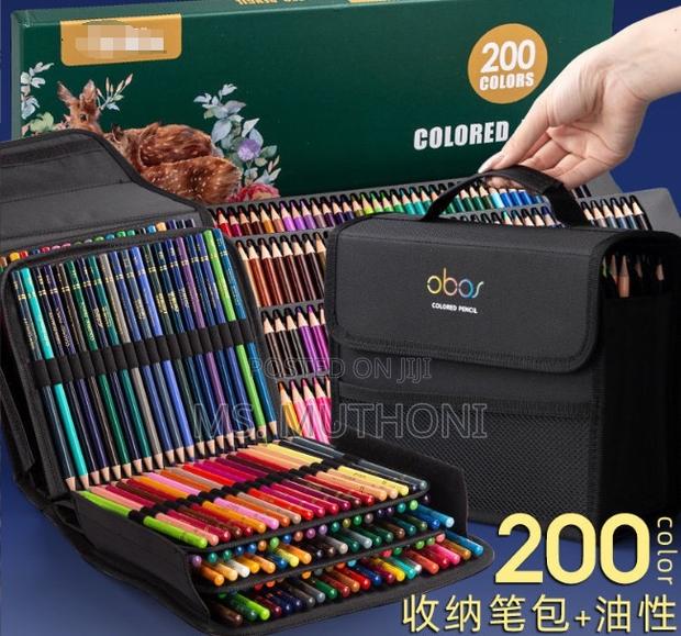200 Slots Colored Lead Pencils Storage Bag