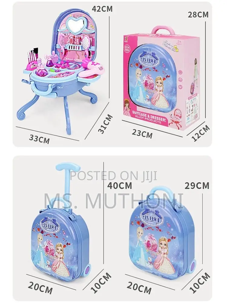 3 in 1 Children Makeup Suitcase Set Playset*