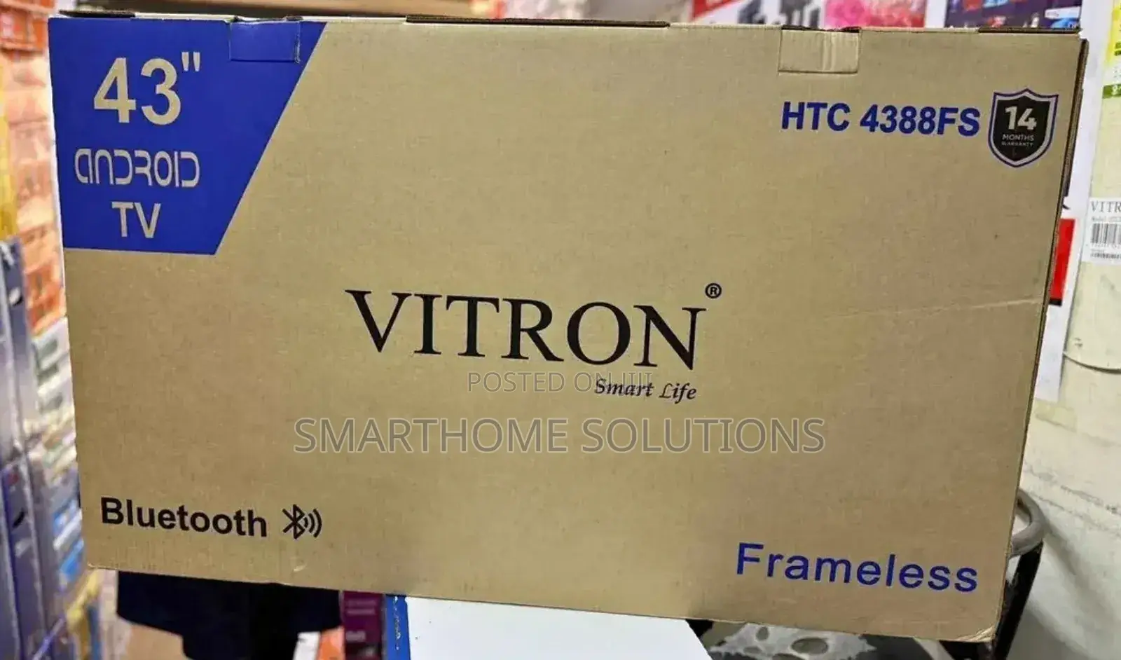 Vitron Vitron43" Htc4388fs 43" Inch Tv Frameless Tv