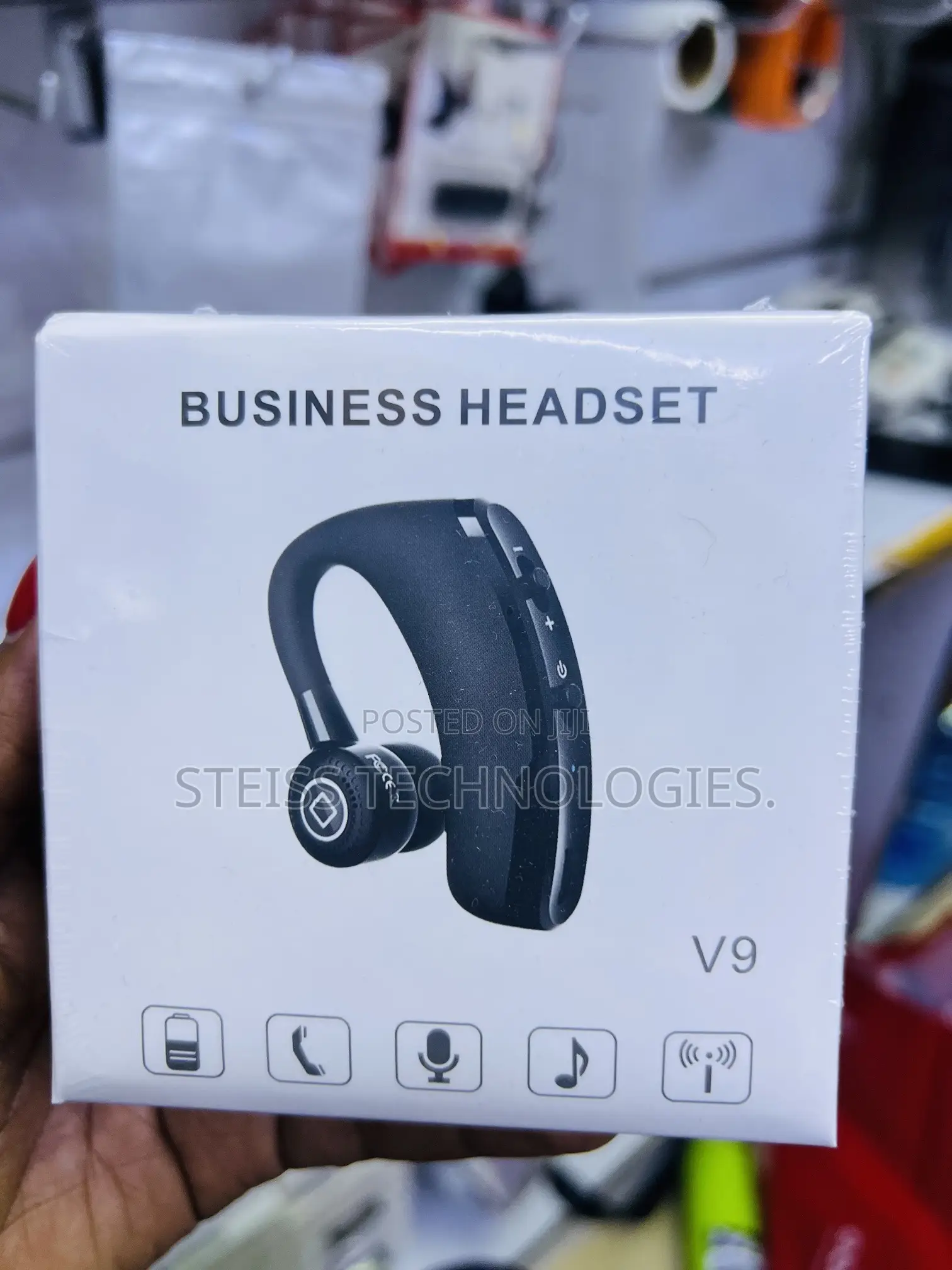 V9 Wireless Earhook Earbuds.