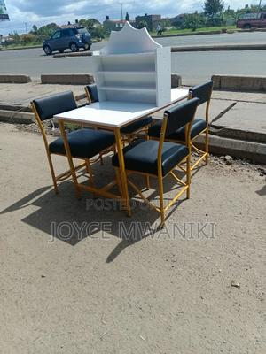 Double Manicure Set, 4 Seater, Black , White/ Gold. - thumbnail 2