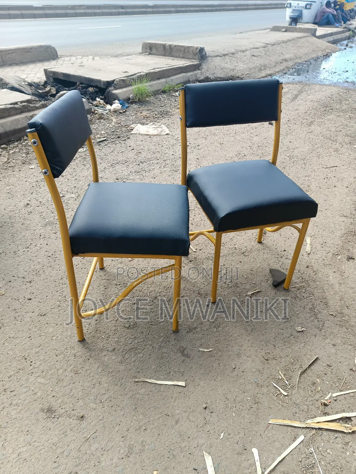 Caterina Chairs, Black, Gold