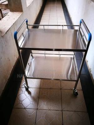 Instrument Trolley 2 Shelves/ Stainless Steel Trolley - thumbnail 2