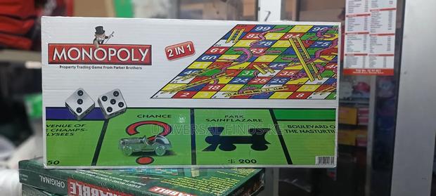 Monopoly 2 in 1 Board Game Set +Snake and Ladder Game - thumbnail 3