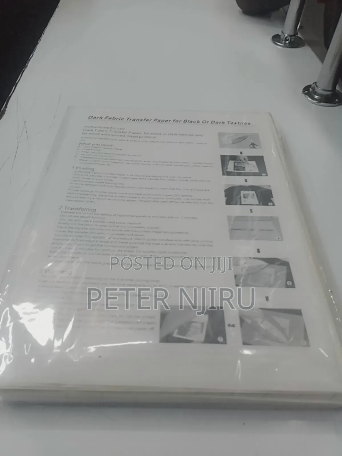 Heat Transfer Paper for Dark Fabric (Ream 100 Sheeta)