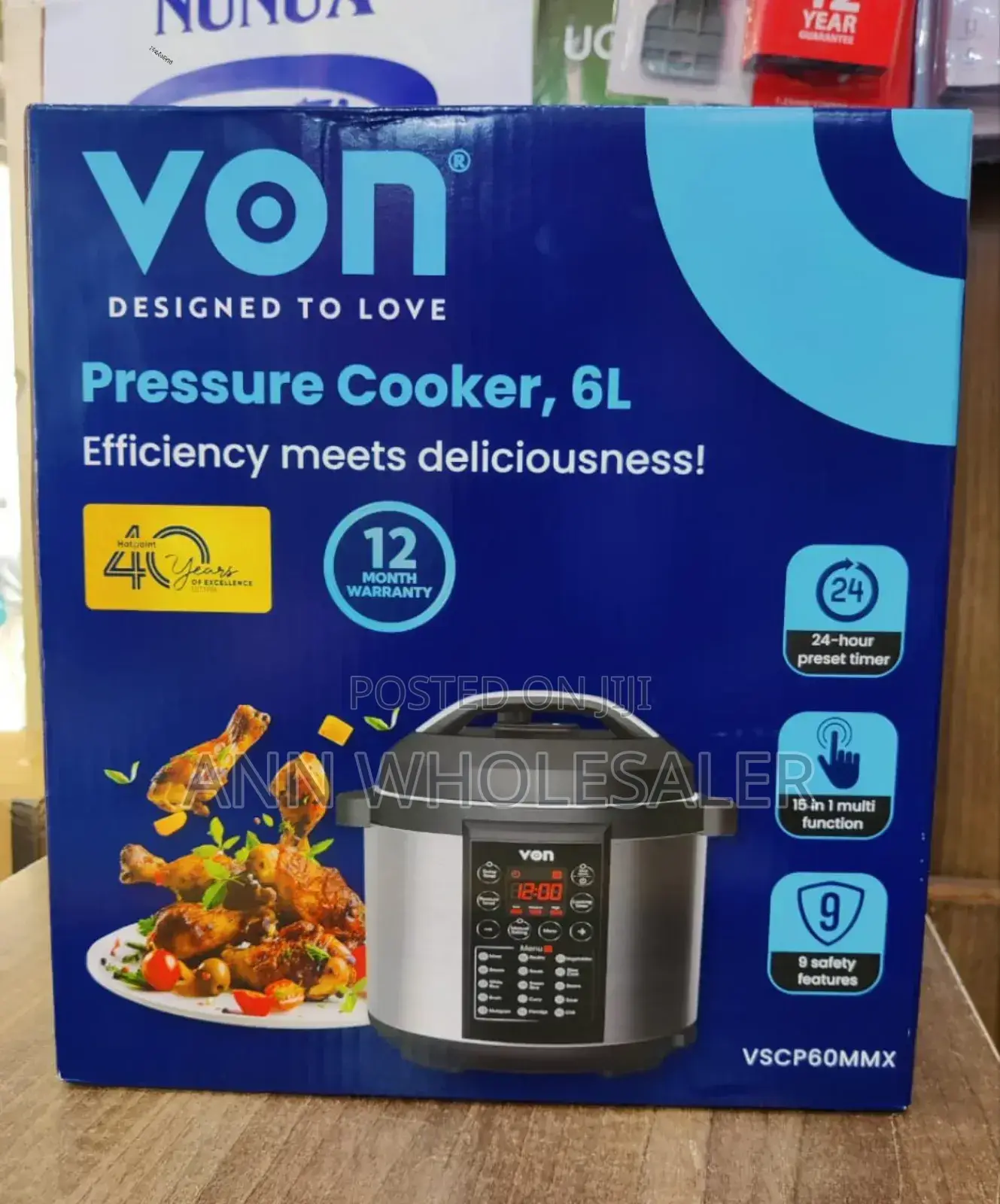 15 in 1 Von Electric Pressure Cooker