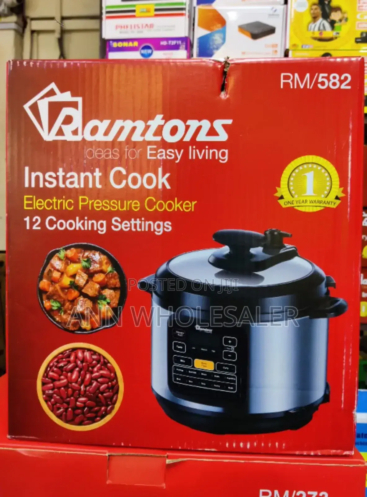 New Arrival *Ramtons Electric Pressure Cooker 6litres R/87