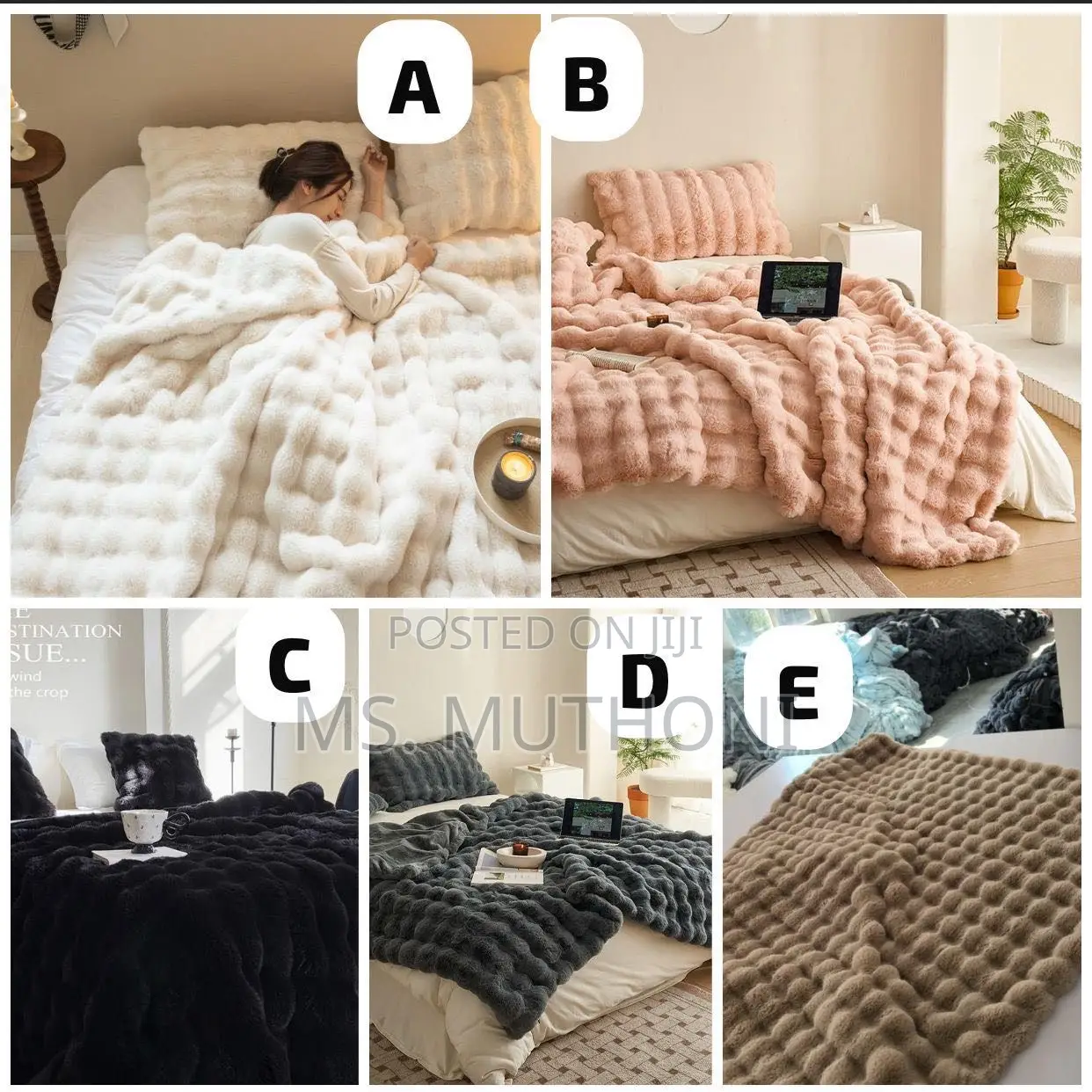 Soft Bubble Winter Throw Blanket (180*200)