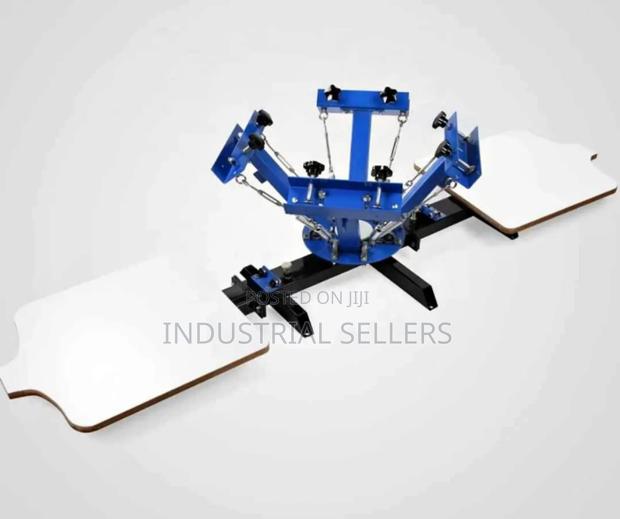 High Quality 4 Color 2 Station Screen Printing Machine - main view