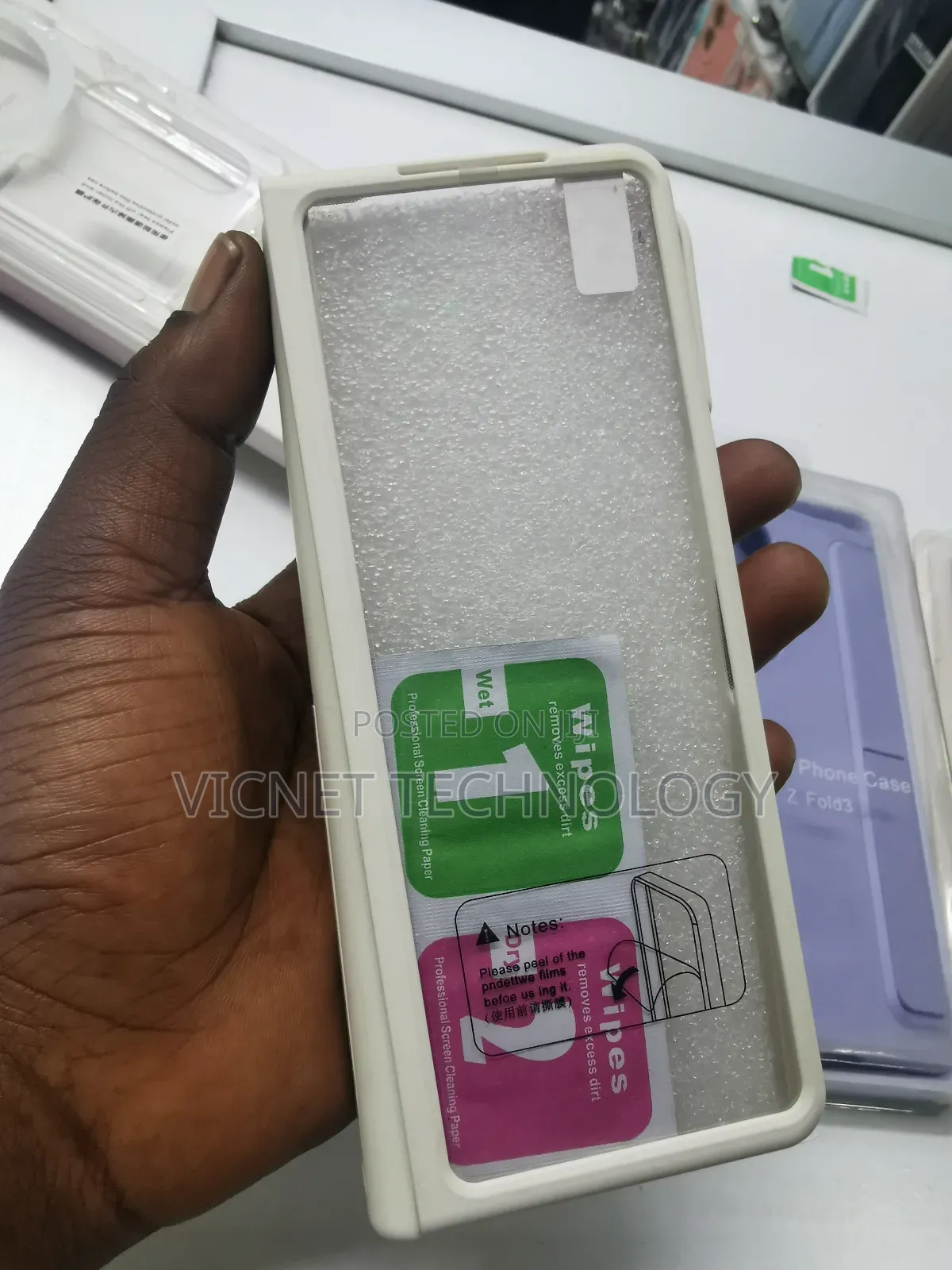 Samsung Fold Back Cover With S-Pen and Screen Protector