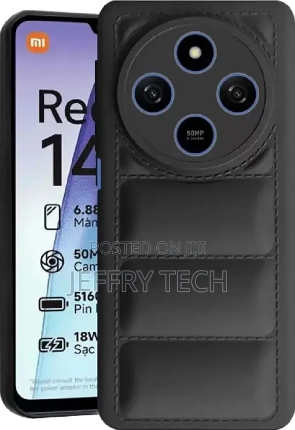Xpro Back Cover for Redmi 14c 4g, Poco M7 5g (Black, Dual P