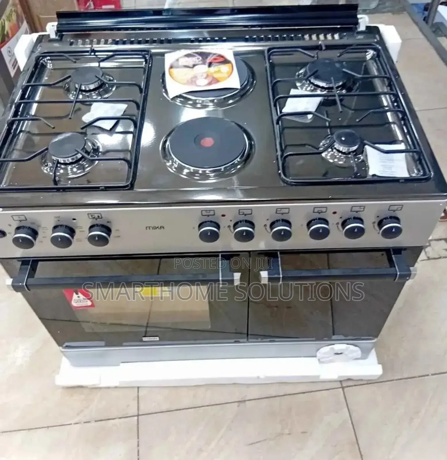 60*90 Mikacooker 4gas Jets/2 Hotplate/ 2 Electric Oven