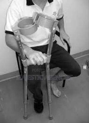 Adjustable Forearm Soft Grip Crutches - main view